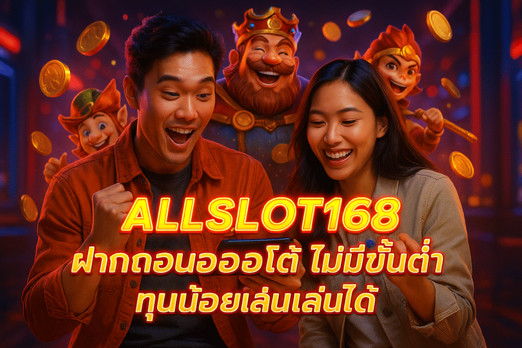 ALLSLOT168 ฝากถอนออโต้ ไม่มีขั้นต่ำทุนน้อยเล่นได้