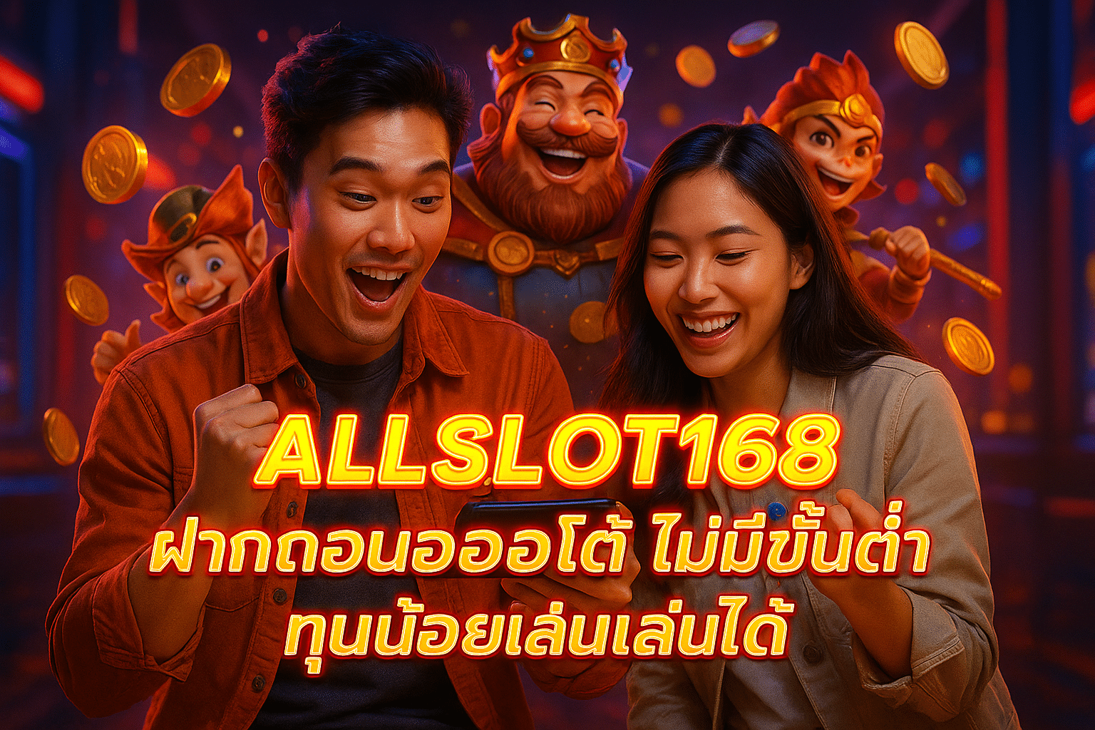ALLSLOT168 ฝากถอนออโต้ ไม่มีขั้นต่ำทุนน้อยเล่นได้